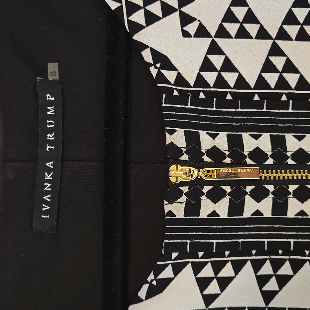 Ivanka Trump Geo print Dress 8 EUC - Picture 2 of 9